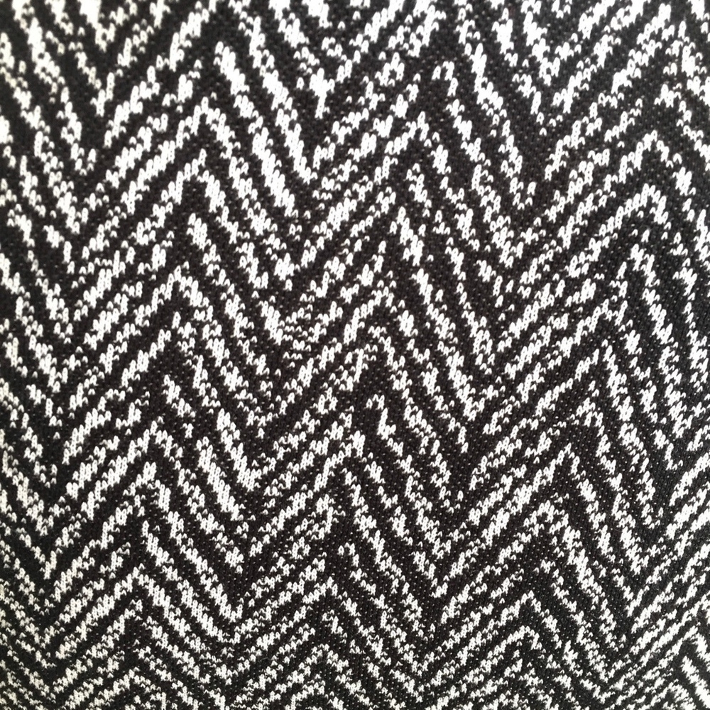 ✨sold✨ black halo • herringbone fit flare knit dress - Picture 6 of 6